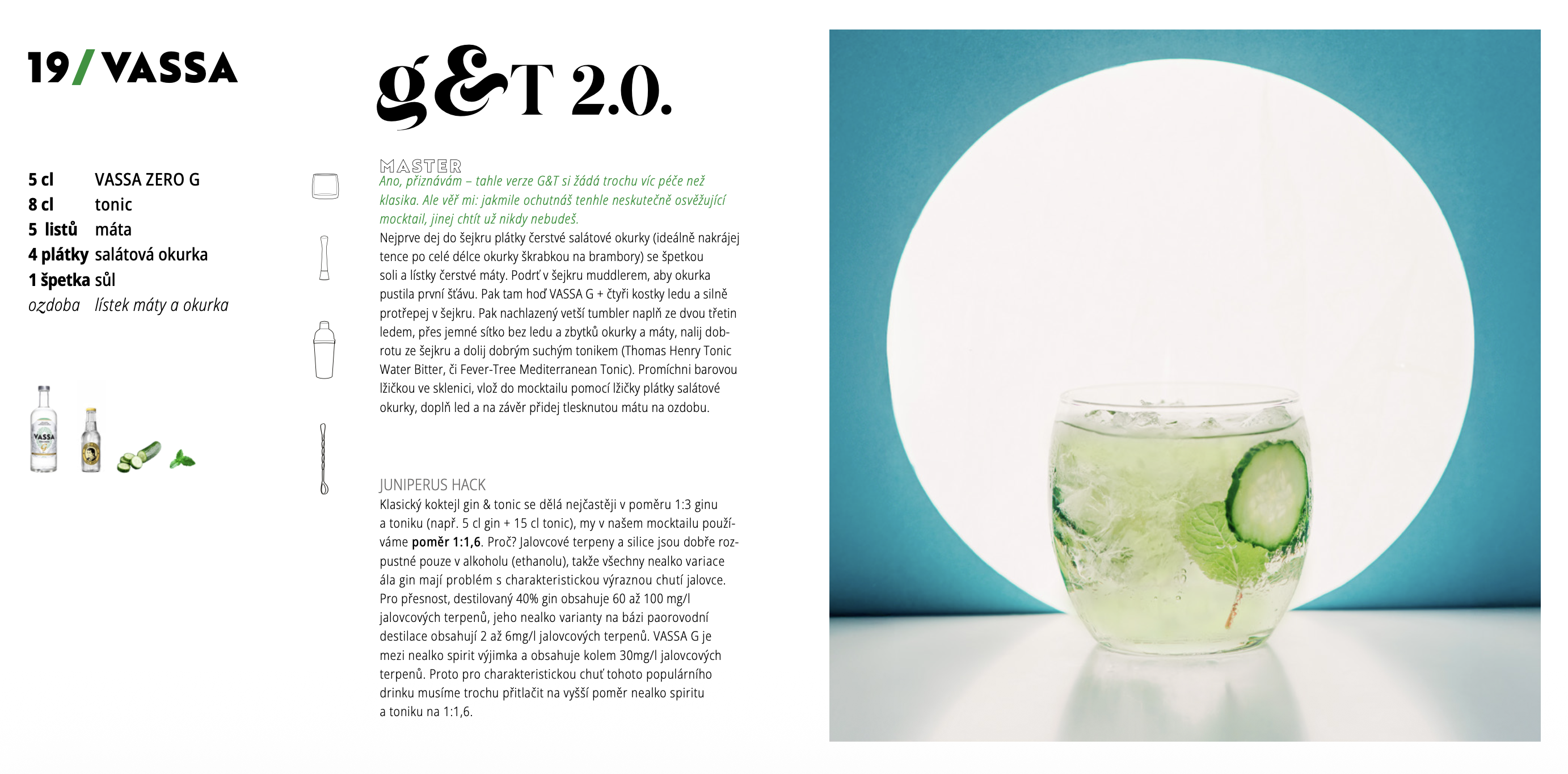 mocktail gin tonic vassa zero g